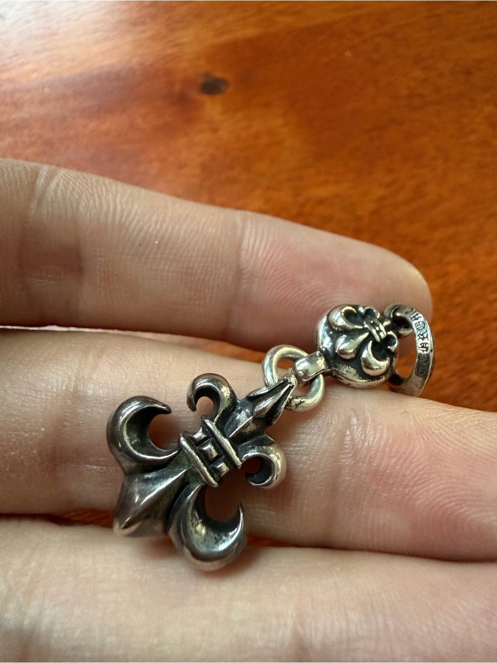 Chrome Hearts - Fleur-de-Lis Pendant Charm Sterling Silver
